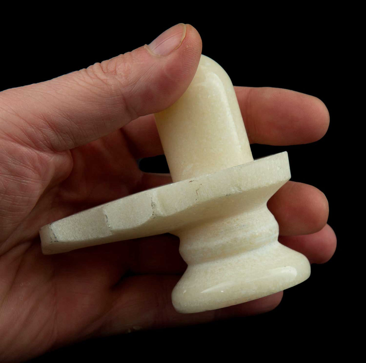 Shiva Lingam Linga Et Yoni En Marbre Blanc – Symbole Sacré De L’Hindouisme