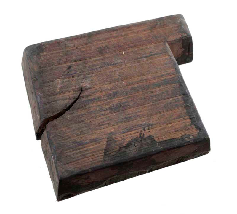 Ancien Grand Tampon Indien En Bois Bunta – Batik Et Textile