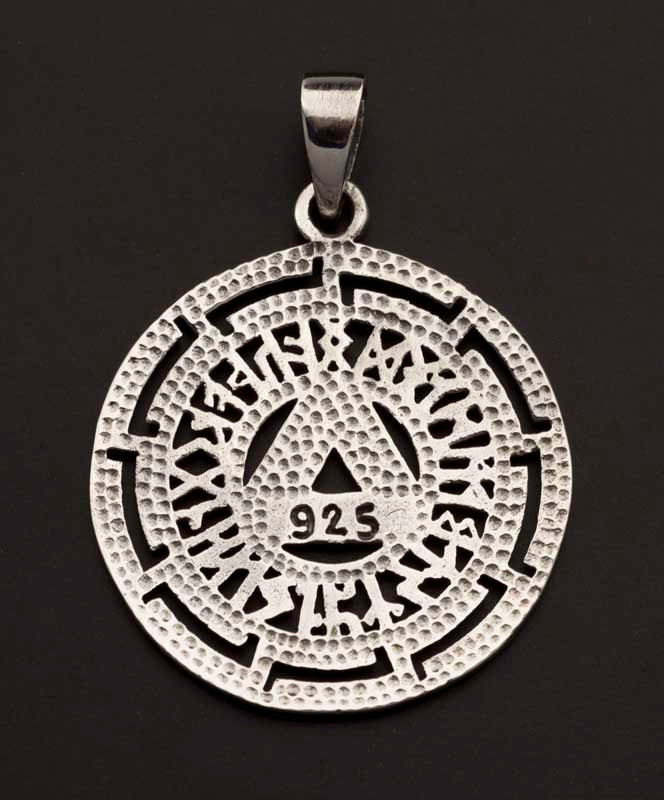 Pendentif Viking Valknut Runes en Argent 925