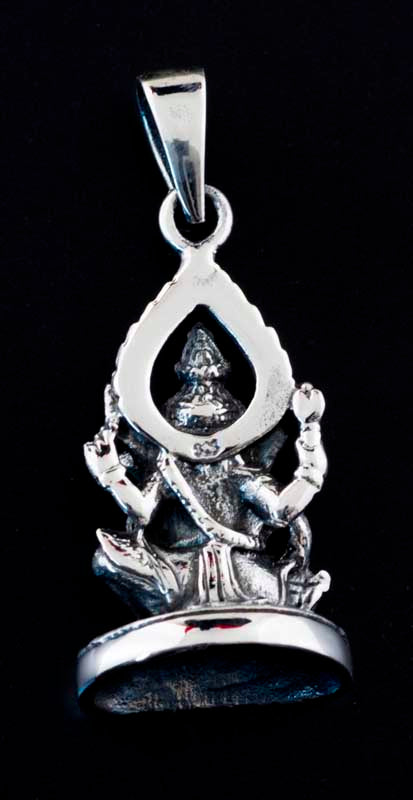 Amulette Pendentif De Lord Ganesha Élégant En Argent Massif 925