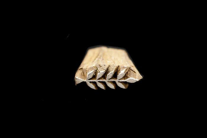 Tampon Encreur En Bois Sculpté – Motif Fleur Mandala