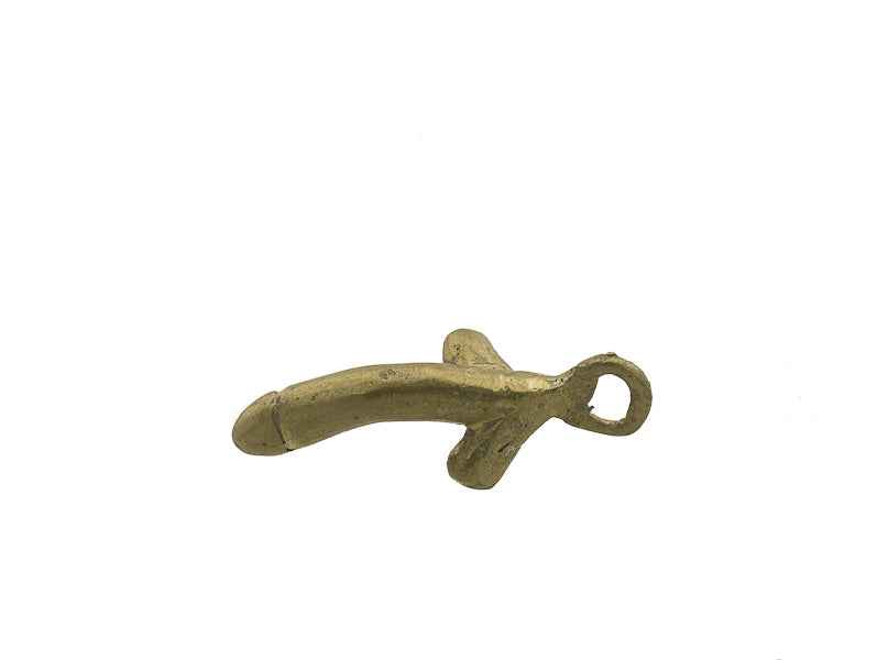 Porte-Clé Zizi En Laiton – Création Artisanale Du Cameroun