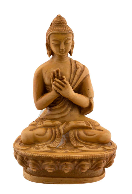 Statue Bouddha Vairocana – Statue tibétaine artisanale en résine du Népal