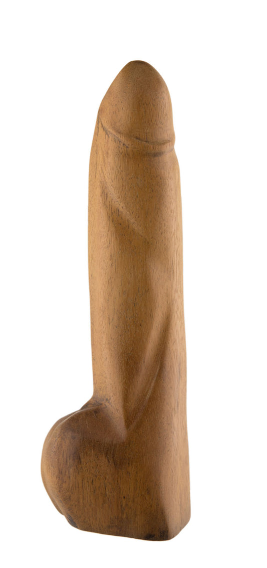 Fétiche Phallique En Bois – Sculpture Artisanale Africaine Du Cameroun