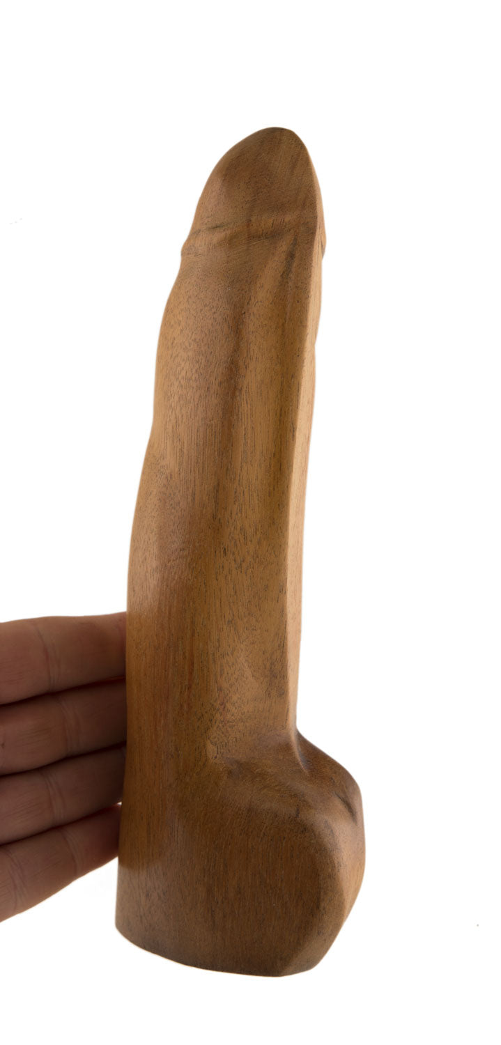 Fétiche Phallique En Bois – Sculpture Artisanale Africaine Du Cameroun