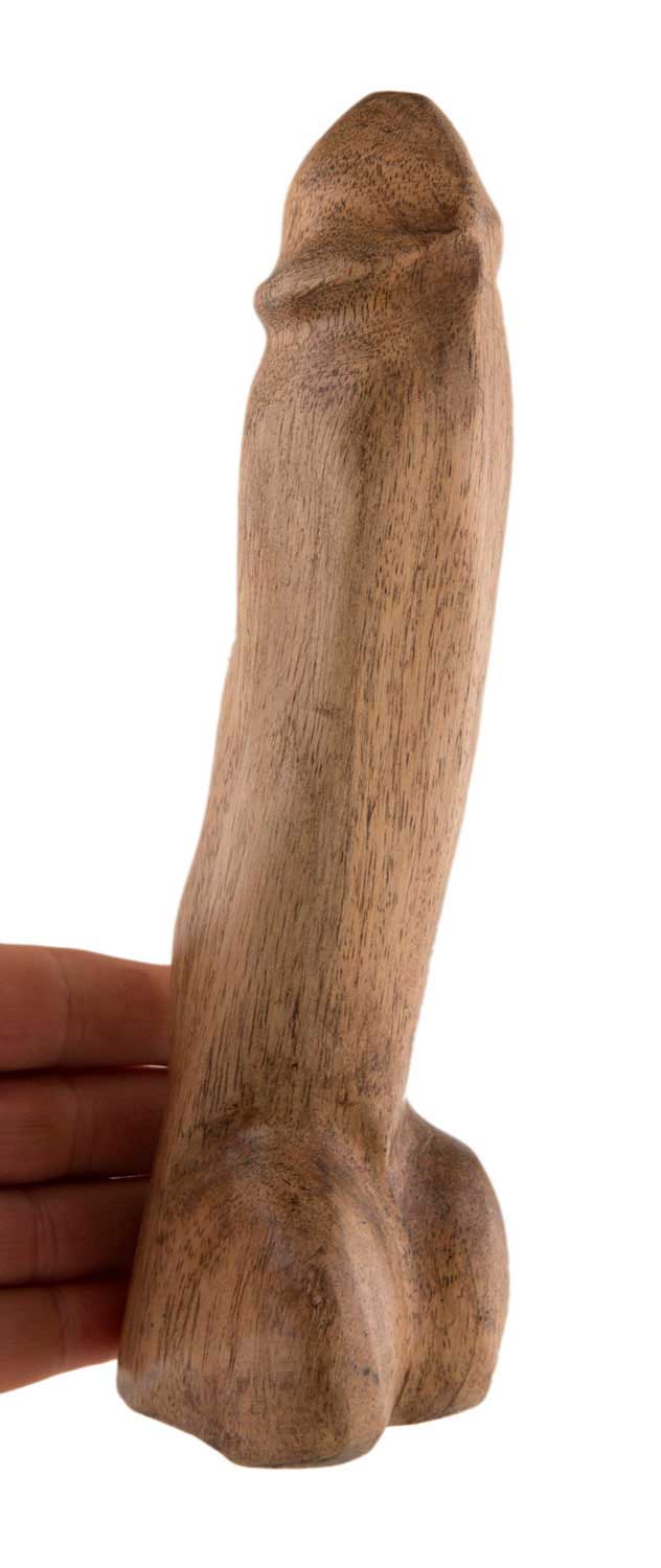 Fétiche Phallique En Bois – Sculpture Artisanale Africaine Du Cameroun