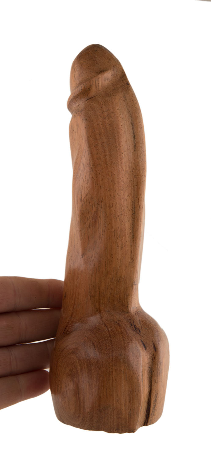 Fétiche Phallique En Bois – Sculpture Artisanale Africaine Du Cameroun