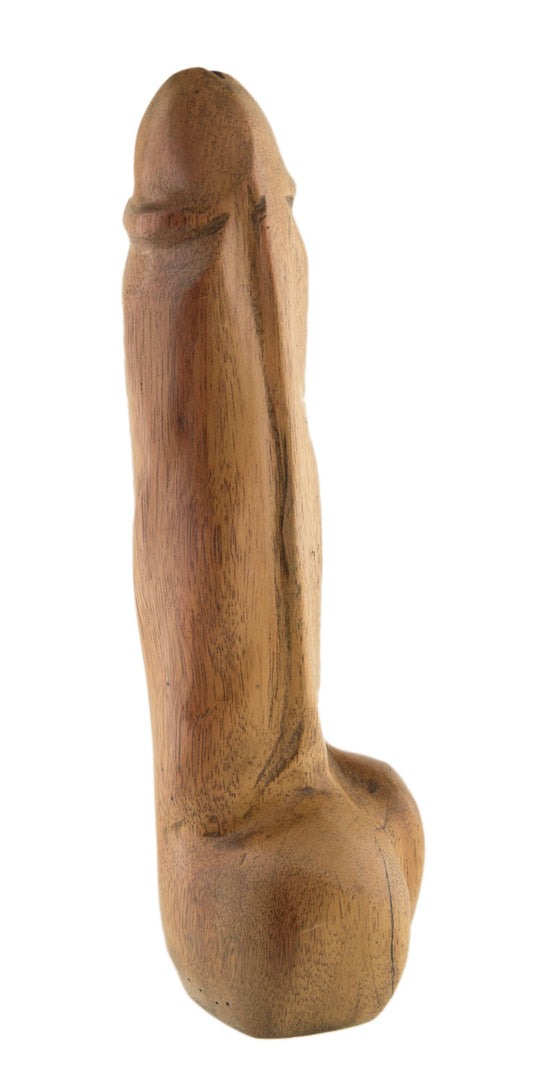 Fétiche Phallique En Bois – Sculpture Artisanale Africaine Du Cameroun