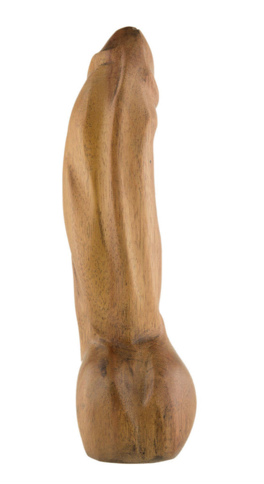 Fétiche Phallique En Bois – Sculpture Artisanale Africaine Du Cameroun