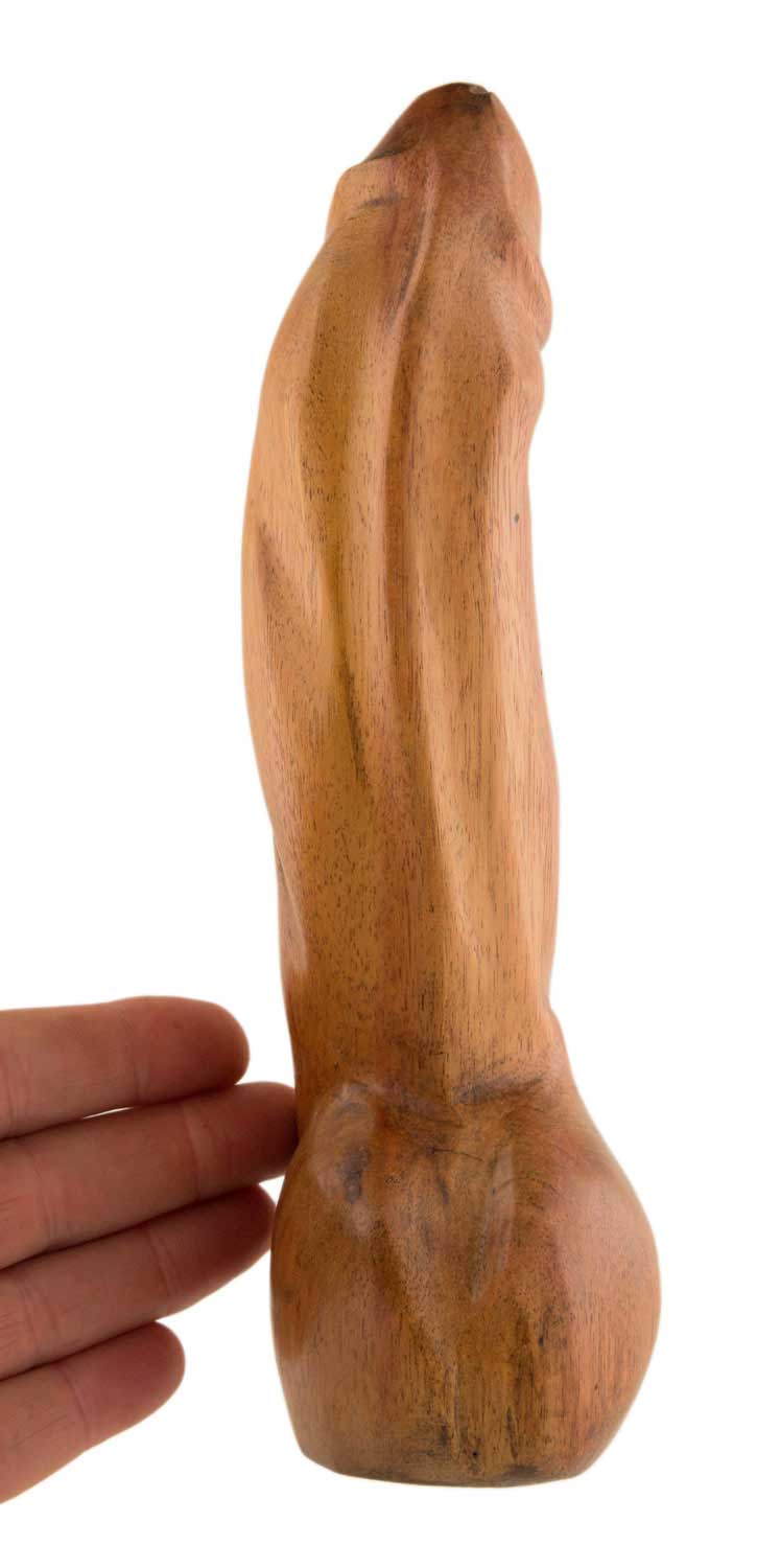 Fétiche Phallique En Bois – Sculpture Artisanale Africaine Du Cameroun