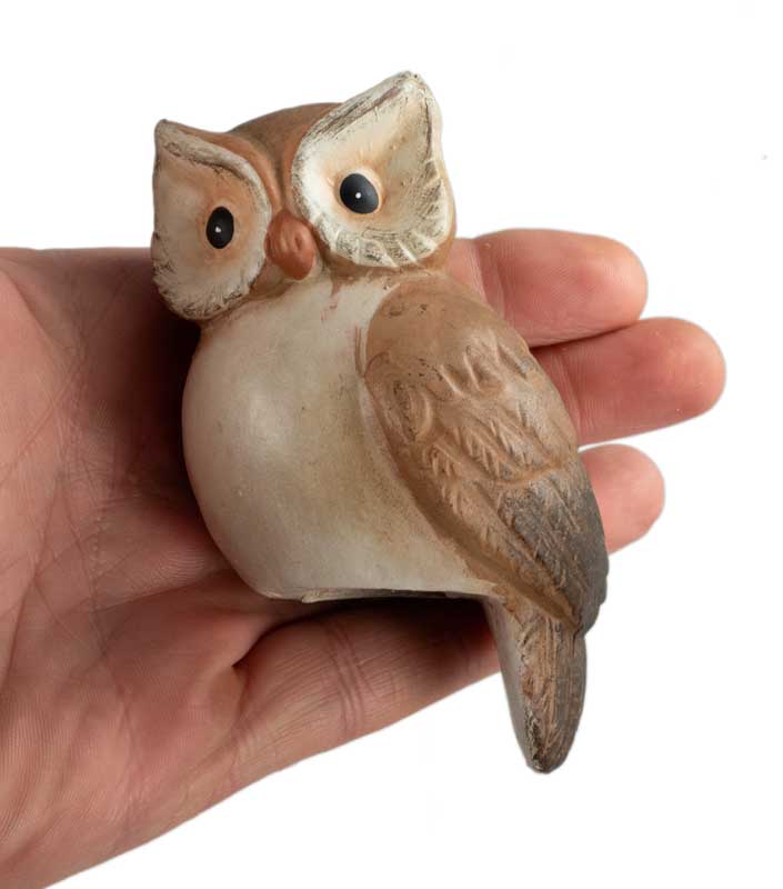 Figurine Chouette En Céramique – Artisanat Décoratif Et Élégant