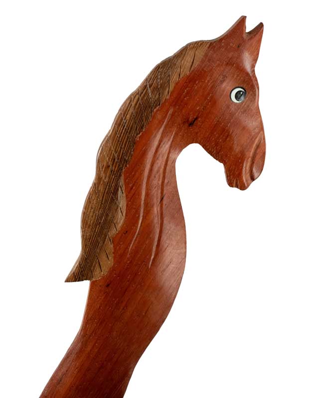 Coupe-Papier Buste De Cheval En Bois – Artisanat Fait Main