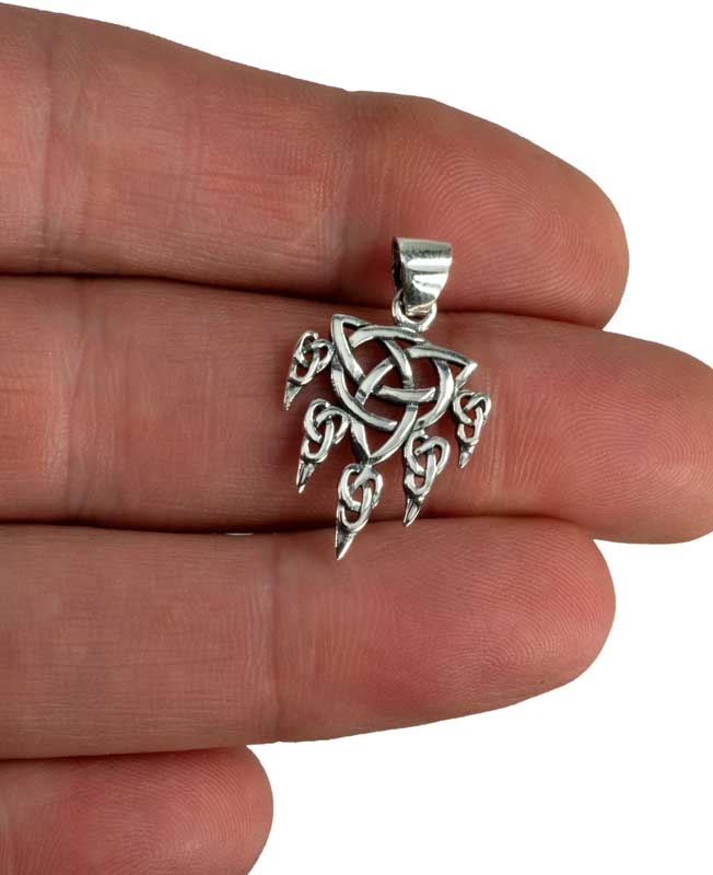 Pendentif Patte d’Ours Viking en Argent 925