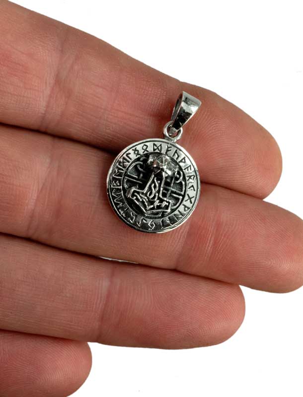 Pendentif Marteau de Thor Mjöllnir en Argent 925 - Viking