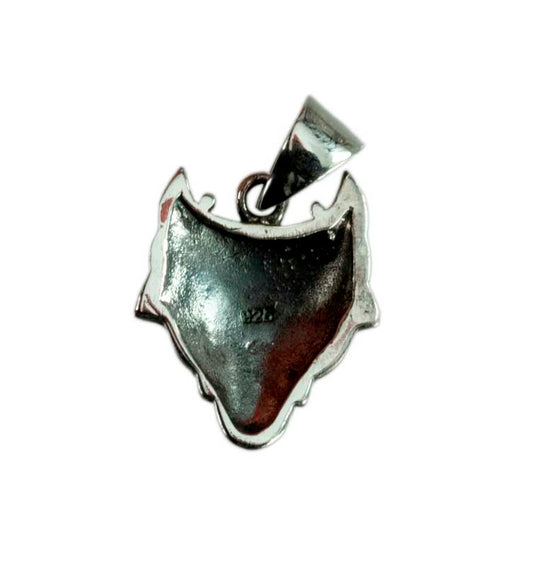 Pendentif Tête de Loup Fenrir Viking en Argent 925