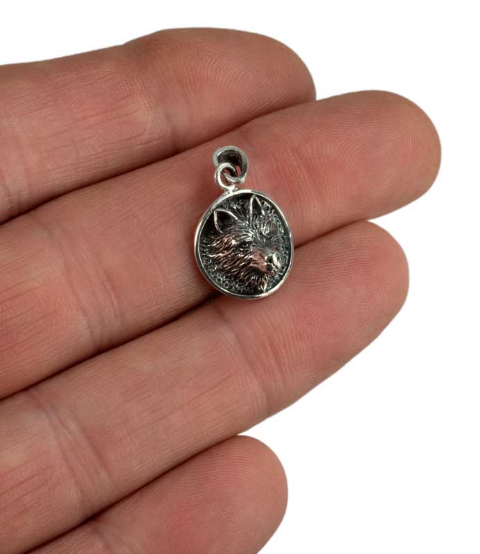 Pendentif Tête de Loup Fenrir en Argent 925 - Viking