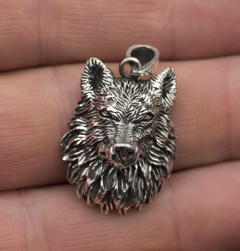 Pendentif Fenrir en Argent Massif 925 - Viking