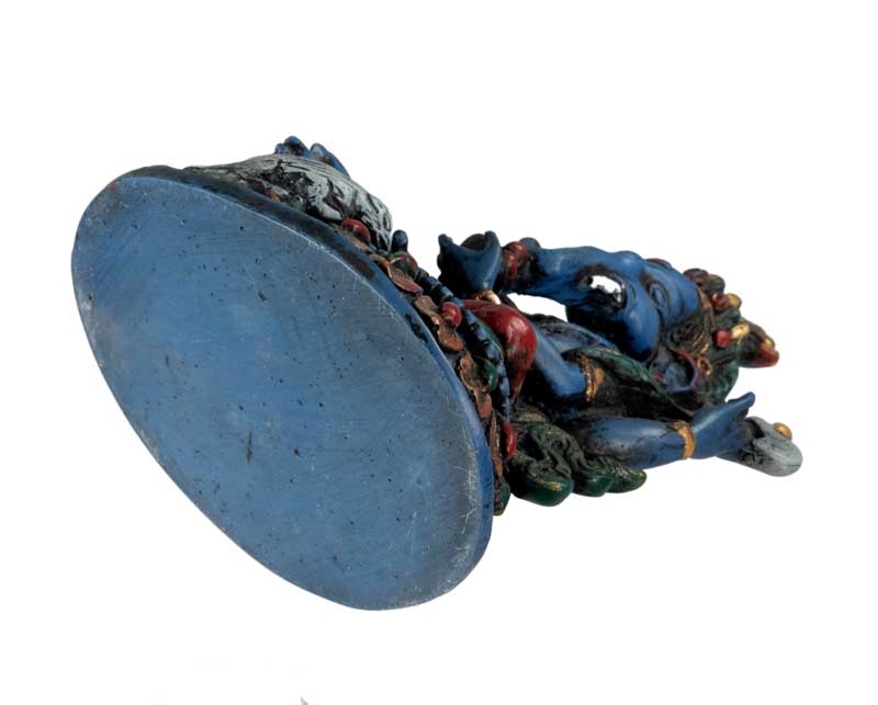 Statue Ganesh Bleu En Résine – Artisanat Népalais