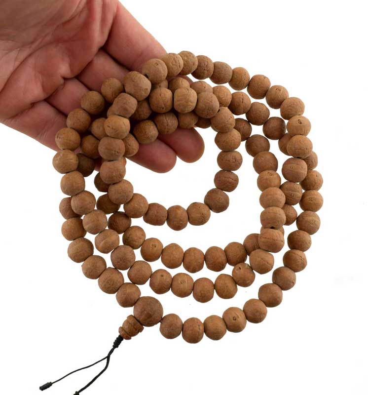 Mala Tibétain Bodhi Authentique – 108 Perles En Graines De Bodhi Véritables