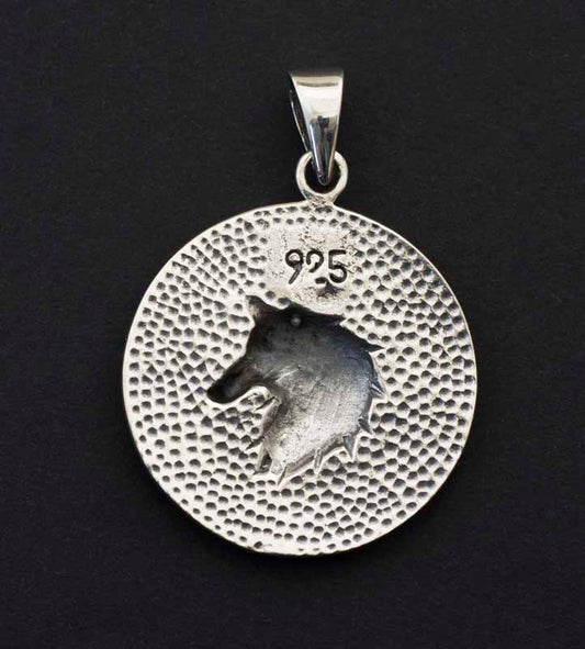 Pendentif Tête de Loup de Fenrir en Argent 925 - Viking
