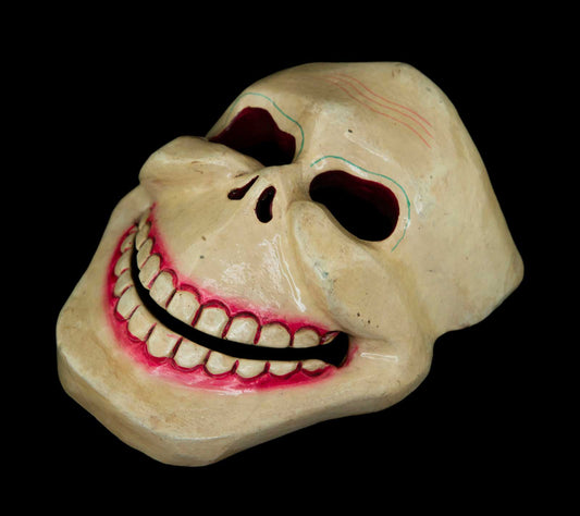 Masque Citipati Tête de Mort – Danse Cham Tibétaine en Bois