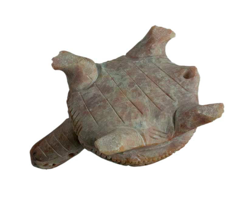 Figurine Tortue En Stéatite – Sculpture Artisanale Faite Main De Varanasi En Inde