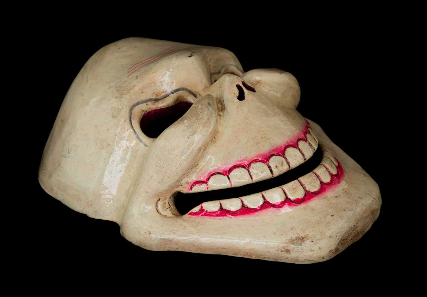 Masque Citipati Tête de Mort – Masque Tibétain de Danse Cham en Bois