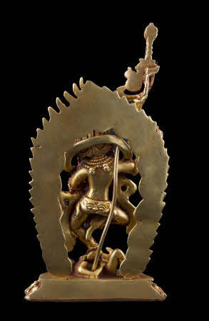 Statue de Vajravarahi en cuivre doré – Divinité tantrique du bouddhisme tibétain