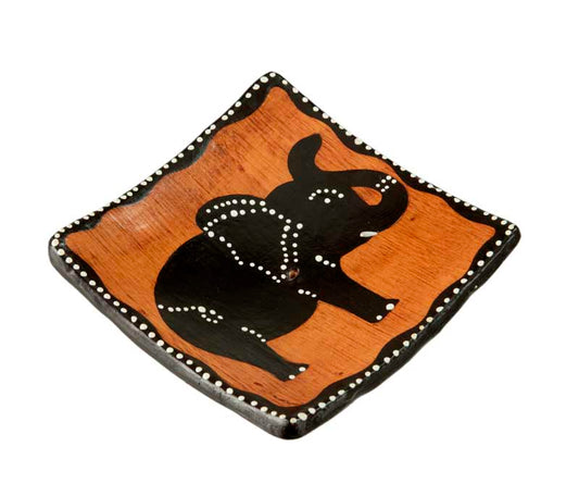 Porte-Bâton D’Encens En Céramique – Motif Éléphant, Artisanat Indonésien