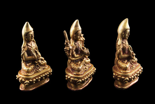 Set de statues Lama Tsongkhapa et ses disciples en alliage de cuivre – Transmission de la sagesse du bouddhisme tibétain