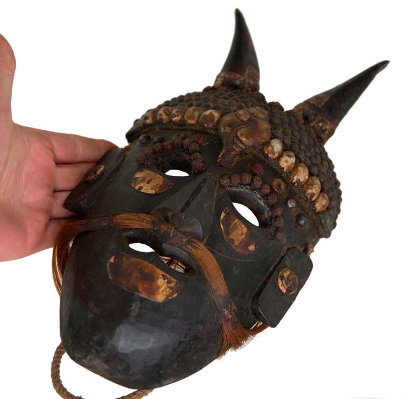 Masque De Jhakri Chamane Népalais – Masque Cérémoniel Tharu