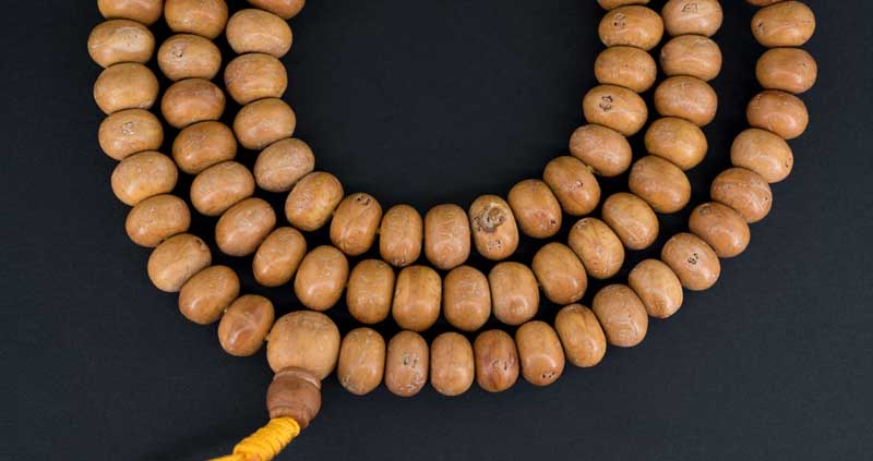 Mala Tibétain Bodhi Authentique – 108 Perles En Graines De Bodhi Véritables
