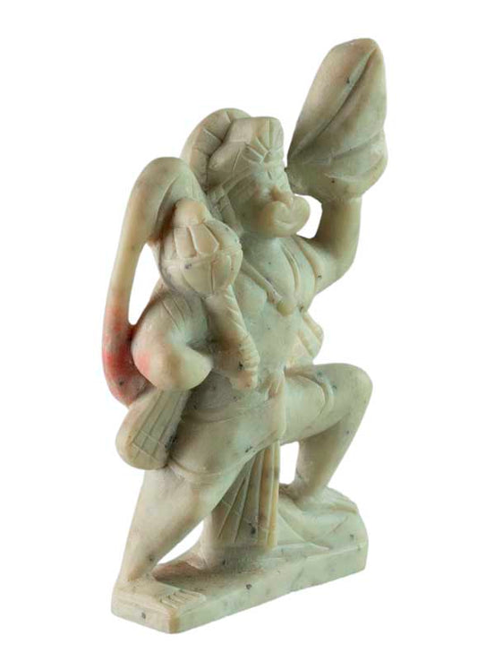 Statuette Hanuman en Pierre Sculptée – Artisanat Traditionnel Indien