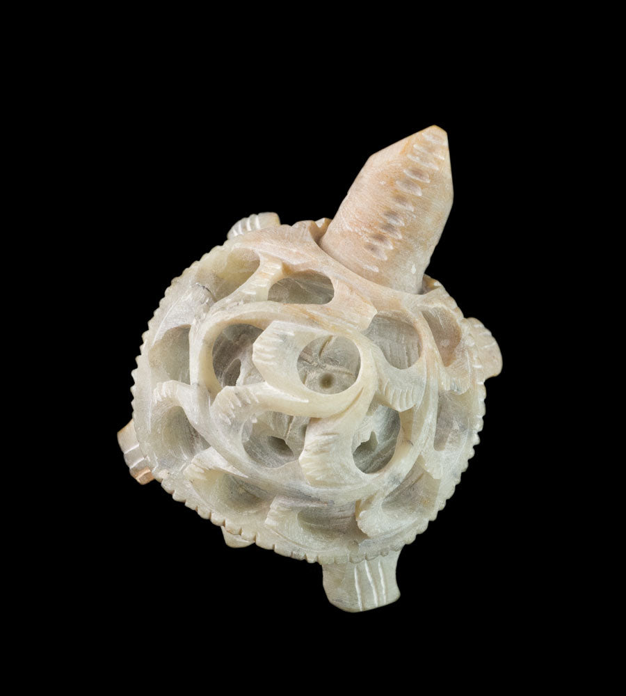 Figurine Tortue En Pierre – Sculpture Artisanale Fait Main D’Inde