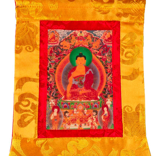Thangka Miniature Bouddha Shakyamuni – Art Spirituel Du Népal