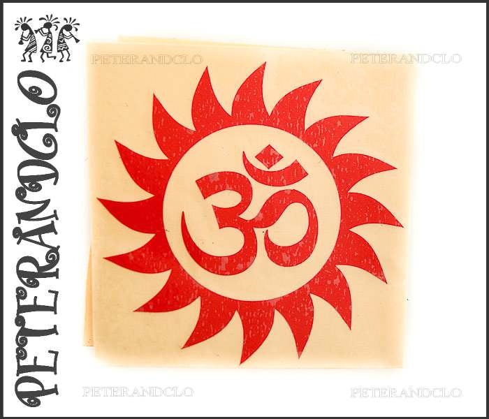 Autocollant Sticker Hindou Bollywood – Om Aum, Syllabe Sacrée