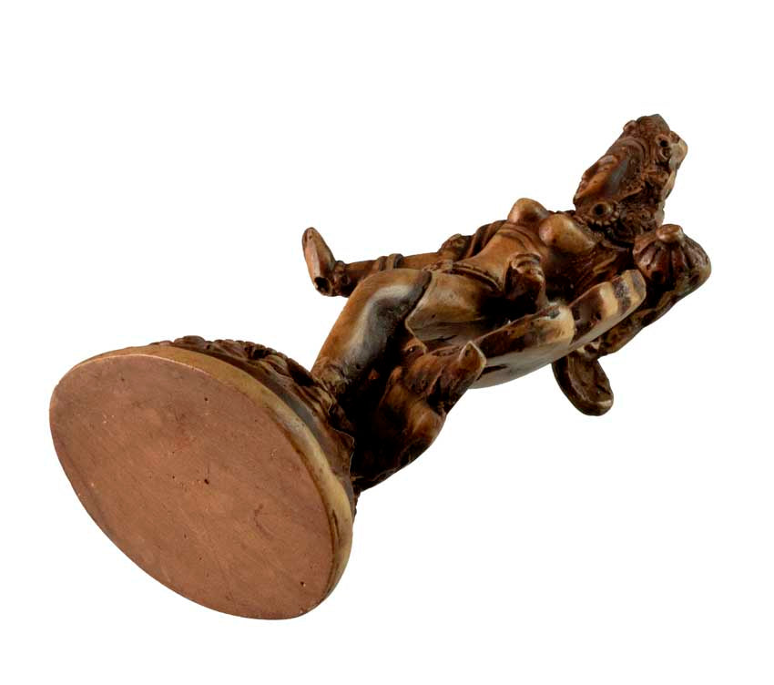 Statue Bouddhiste Tara Blanche En Résine Beige Antique – Artisanat Du Népal