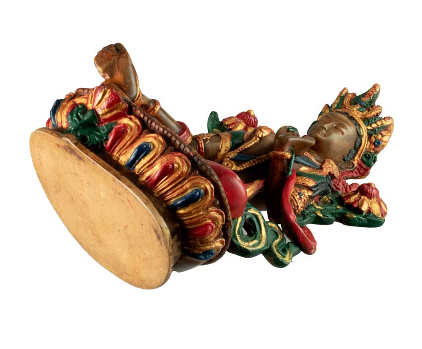 Statue Bouddhiste Tara Verte En Résine – Symbole De Méditation Et De Compassion