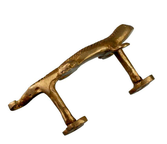 Poignée De Porte Lézard En Alliage De Cuivre – Artisanat Indien