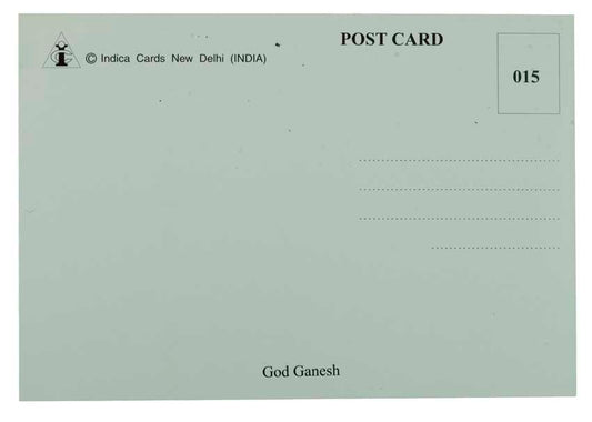 Carte Postale Ganesh Assis – Art Hindou Du Népal