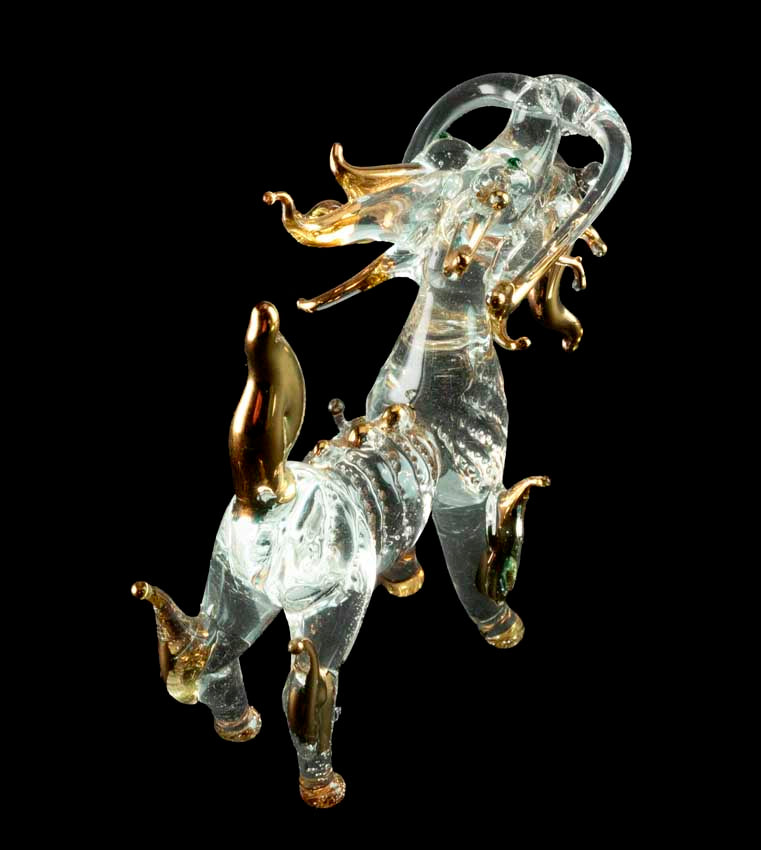 Figurine Dragon en Verre – Sculpture Décorative et Symbolique