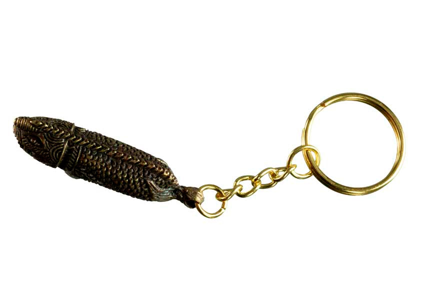Porte-Clé Zizi Arowana En Laiton – Artisanat Thaïlandais