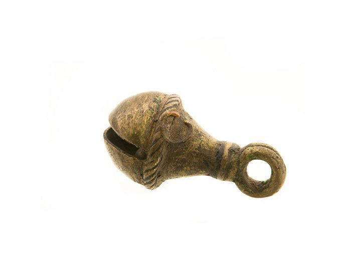 Ancien Grelot Clarinette en Laiton 7cm – Artisanat Traditionnel Indien