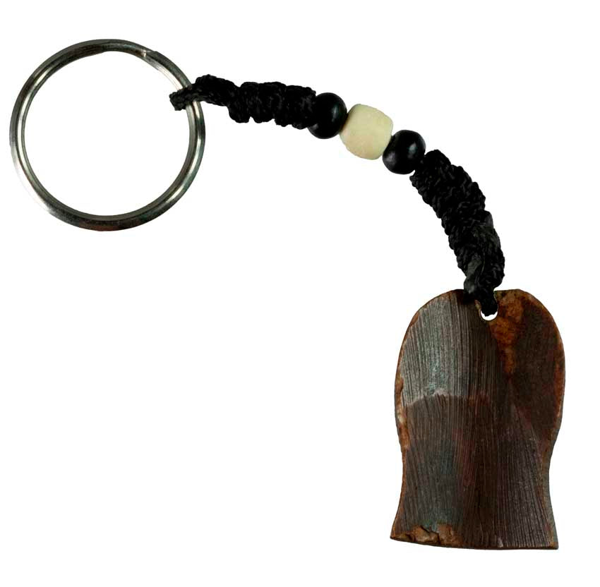 Porte-Clés Tête de Mort Artisanal en Os de Bovin – Artisanat du Népal