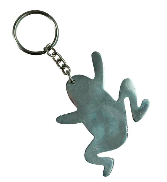 Porte-clé Grenouille Original en Aluminium – Artisanat Fait Main du Népal
