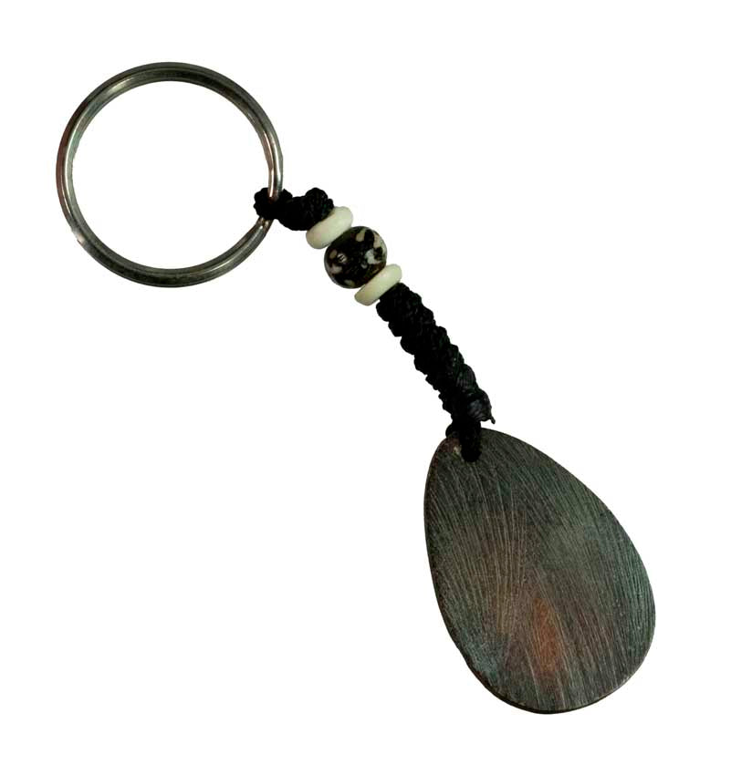 Porte-Clés Artisanal en Os de Bovin – Artisanat du Népal