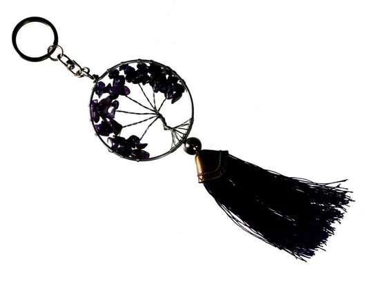 Arbre de Vie Violet Bijoux de Sac - Porte Clés