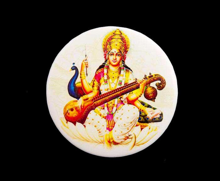 Magnet Inde – Sarasvati, Déesse De La Connaissance Et Des Arts