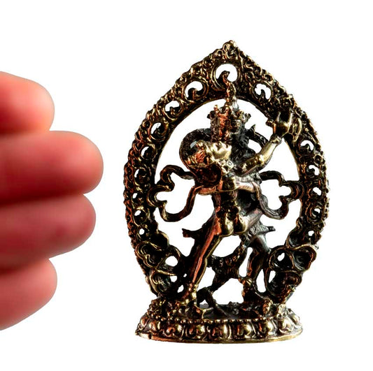 Statuette Samvara Vajravarahi en laiton – Divinité du bouddhisme tantrique
