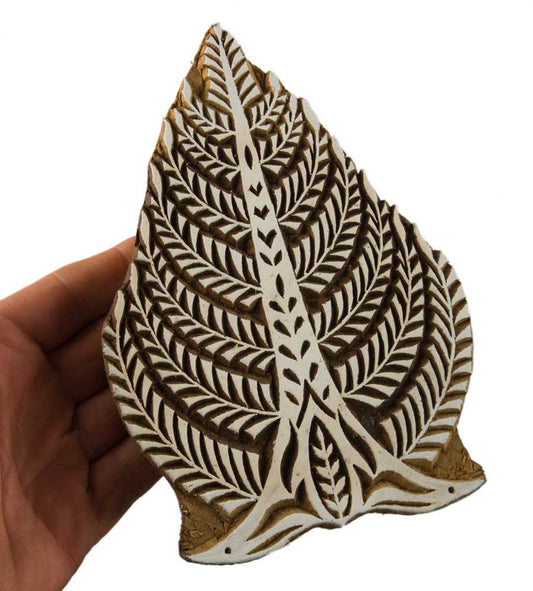 Tampon Encreur En Bois Sculpté – Motif Arbre De Vie